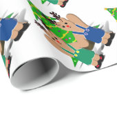 A Beary Reindeer Christmas ラッピングペーパー (ロールコーナー)