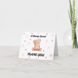 A Beary Sweet Thank You Card サンキューカード