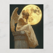 A beautiful angel and the moon ポストカード (正面)