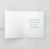 A Beautiful Birthday with Pretty Flowers and Cake カード (内部)