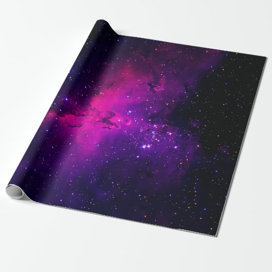 A beautiful, bright space nebula. background,abstr ラッピングペーパー (アンロールド)
