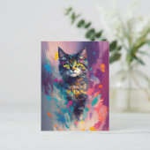 A Beautiful Cat Colorful ポストカード (スタンド正面)