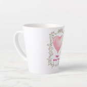 A beautiful Cup for Mother's Day- Pastel pink カフェラテマグ (左アングル)