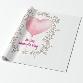 A beautiful design for Mother's Day- Pastel pink ラッピングペーパー