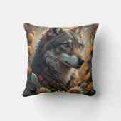 A Beautiful Forest Wolf クッション (裏面)