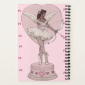A beautiful girly pink note book (scketch book) ノートブック (裏面)