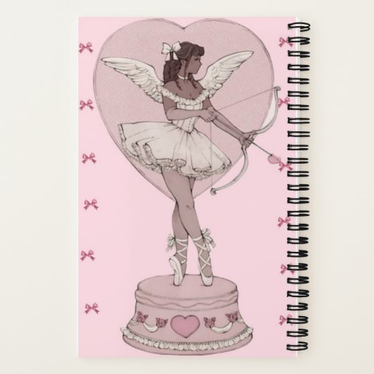 A beautiful girly pink note book (scketch book) ノートブック (裏面)