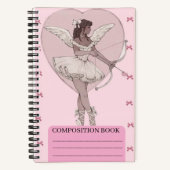 A beautiful girly pink note book (scketch book) ノートブック (正面)