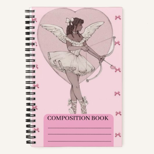 A beautiful girly pink note book (scketch book) ノートブック (正面)