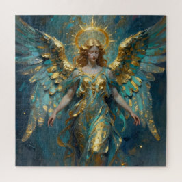 A Beautiful Gold and Turquoise Angel  ジグソーパズル