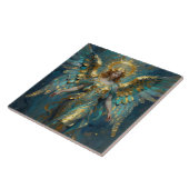 A Beautiful Gold and Turquoise Angel  タイル (側面)