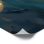 A Beautiful Gold and Turquoise Angel  ポスター (角)