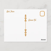 A Beautiful Gold and Turquoise Angel ポストカード (裏面)