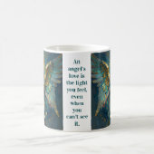 A Beautiful Gold and Turquoise Angel Personalized コーヒーマグカップ (中央)