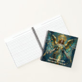 A Beautiful Gold and Turquoise Angel Personalized ノートブック (内部)