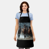 A beautiful Horse designed Apron エプロン (着用した状態)