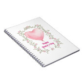 A beautiful notepad for Mother's Day- Pastel pink ノートブック (右側)