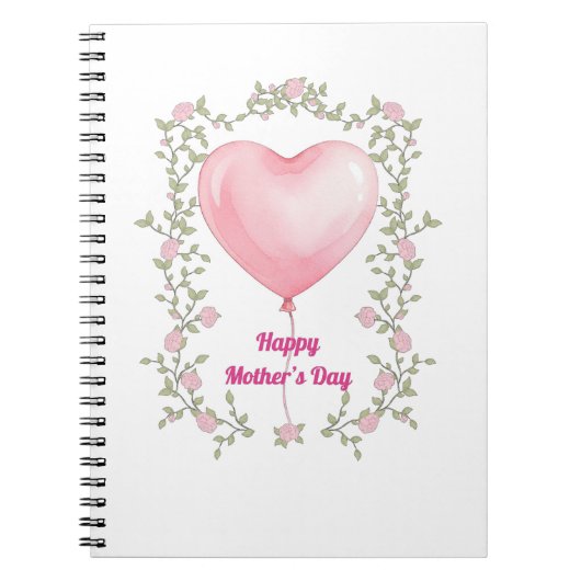 A beautiful notepad for Mother's Day- Pastel pink ノートブック (正面)