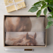 A Beautiful Portrait of a Chestnut Brown Horse 薄葉紙 (ギフト)