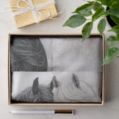 A Beautiful Portrait of a Pair of Painterly Horses 薄葉紙 (ギフト)