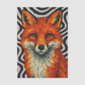 A beautiful red fox decoupage 薄葉紙 (正面)