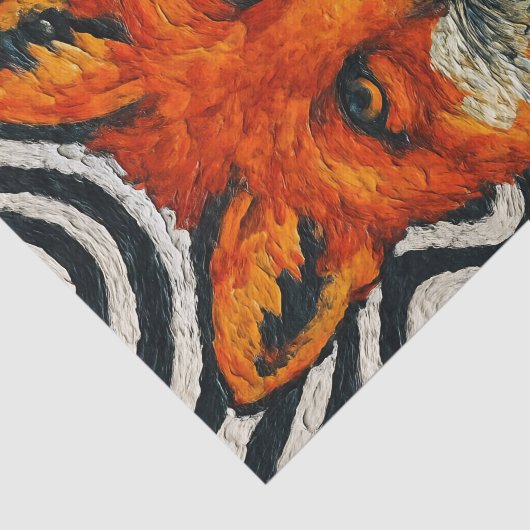 A beautiful red fox decoupage 薄葉紙 (詳細)