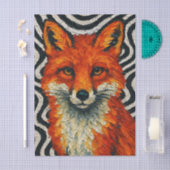 A beautiful red fox decoupage 薄葉紙 (クラフト)