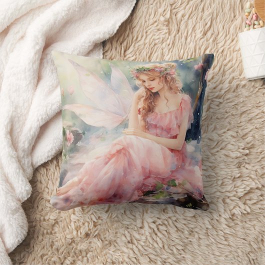 A Beautiful Spring Fairy クッション (ブランケット)
