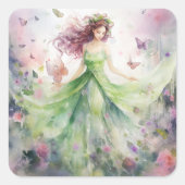 A Beautiful Spring Fairy スクエアシール (正面)