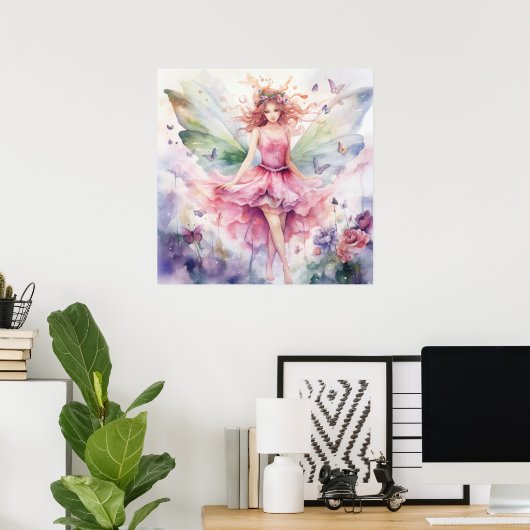 A Beautiful Spring Fairy ポスター (ホームオフィス)