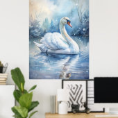 A Beautiful Swan ポスター (ホームオフィス)