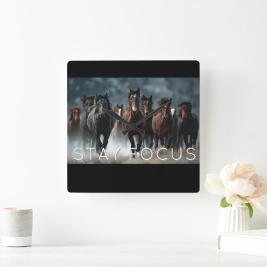 A beautiful wall clock スクエア壁時計 (ホーム)