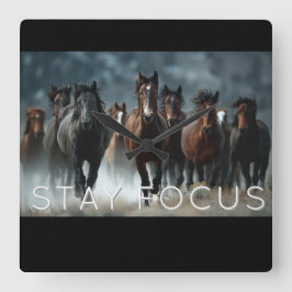 A beautiful wall clock スクエア壁時計