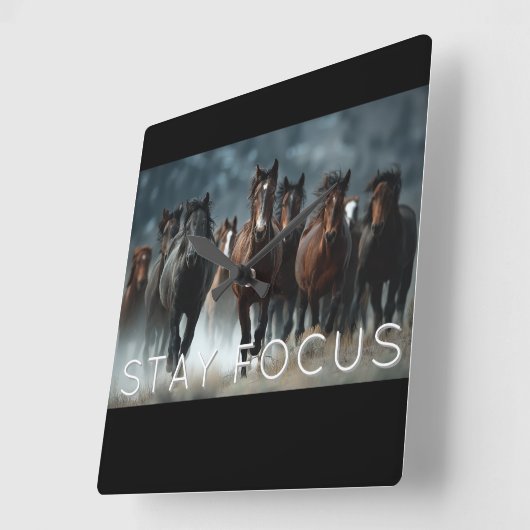 A beautiful wall clock スクエア壁時計 (傾斜)