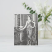 A Beautiful Woman in 1930 Black and White Postcard ポストカード (スタンド正面)