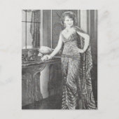 A Beautiful Woman in 1930 Black and White Postcard ポストカード (正面)