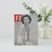 A Beautiful Woman in 1939 on the beach ポストカード (スタンド正面)