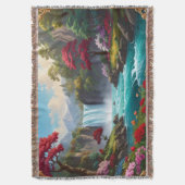 A beautifully designed blanket featuring the Dream スローブランケット (正面縦)
