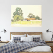 A Bedfordshire Farmyard (19世紀) キャンバスプリント (インサイチュ (寝室))