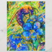 A Bee 忘れ & -me-not-flowers in the Garden (正面)