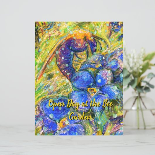 A Bee 忘れ & -me-not-flowers in the Garden (スタンド正面)