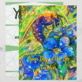 A Bee 忘れ & -me-not-flowers in the Garden (正面/裏面)