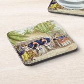 A. Bernati著刻まれるポリネシアのダンサー( コースター (左側)