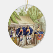 A. Bernati著刻まれるポリネシアのダンサー( セラミックオーナメント (左)