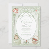 A Berry Sweet Baby Cute Baby Shower 招待状 (正面)