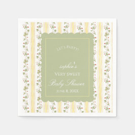 A berry sweet baby is on the way スタンダードカクテルナプキン