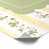 A berry sweet baby is on the way Welcome Sign ポスター (角)