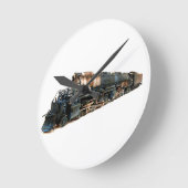A Big Boy Steam Locomotive ラウンド壁時計 (傾斜)