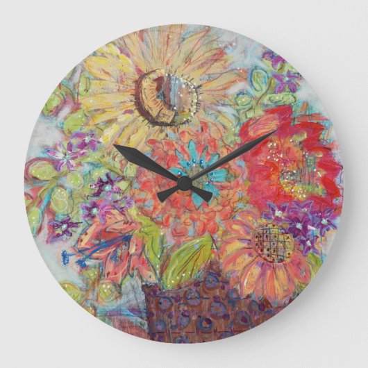 A Big Life by Lydia's Art Sangria ラージ壁時計 (正面)