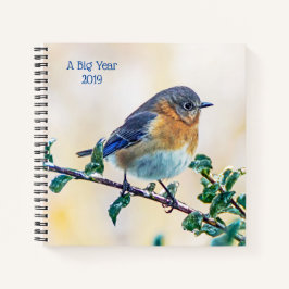 A Big Year野鳥観察Bluebird Spiral Notebook ノートブック